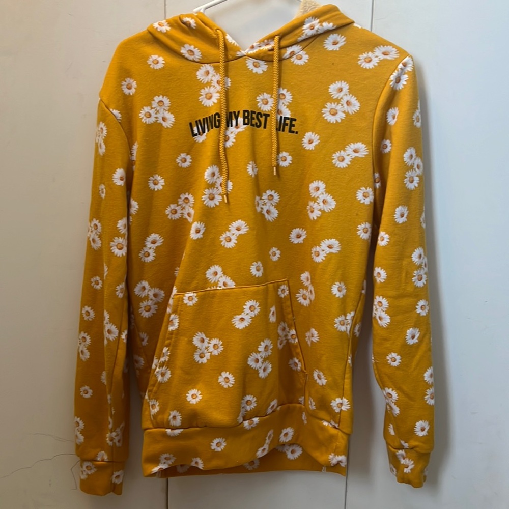 Orange/yellow flower hoodie